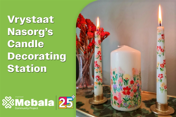 Vrystaat Nasorg`s Candle Decorating Station